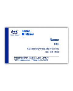 Mascaro | Barton Malow JV - Business Cards (250 per box)