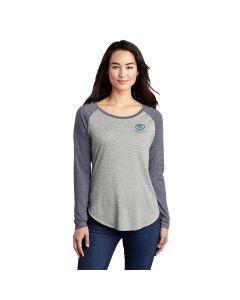 Sport-Tek Ladies Triblend Wicking Scoop Neck Raglan Tee