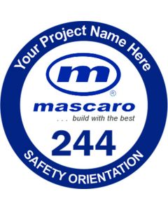 Mascaro - Project Name Hard Hat Stickers